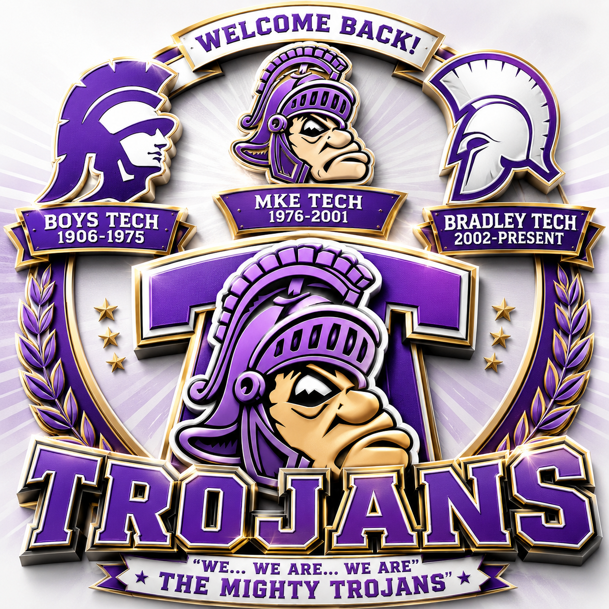 Mighty Trojans alumni crest
